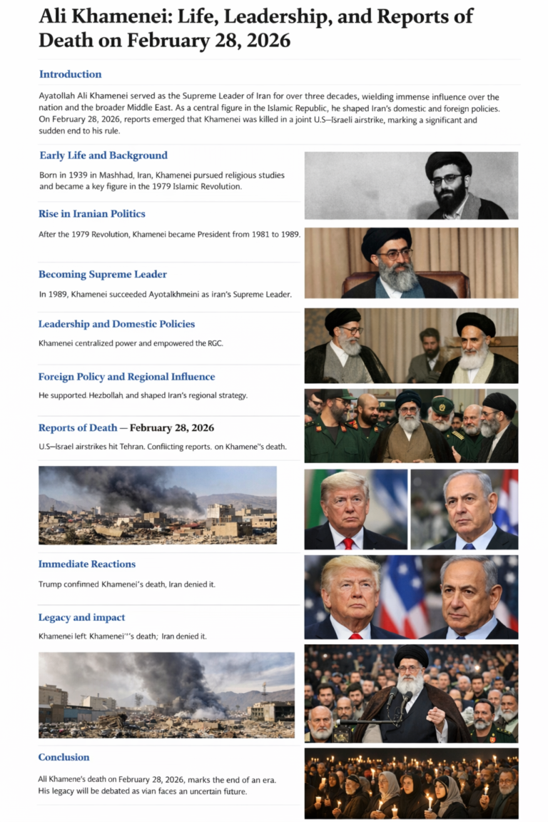 Biography of Ali Khamenei — Life, Leadership, and Final Reports of ...